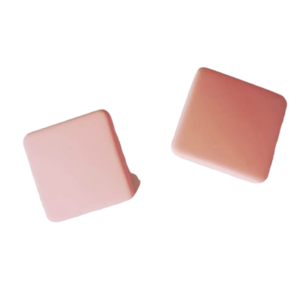 Pink love earrings - ορείχαλκος, καρφωτά, φθηνά
