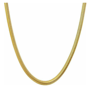 Ατσάλινη αλυσίδα φίδι σε χρυσό χρώμα - snake chain - charms, επιχρυσωμένα, κοντά, boho