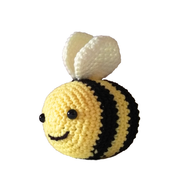 Χειροποίητο πλεκτό ζωάκι μελισσούλα - λούτρινα, amigurumi, πλεκτό ζωακι