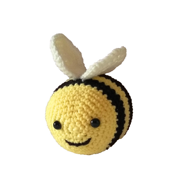 Χειροποίητο πλεκτό ζωάκι μελισσούλα - λούτρινα, amigurumi, πλεκτό ζωακι - 3