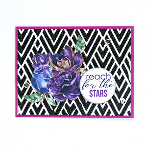 Ευχετήρια κάρτα Reach for the stars - γενέθλια, επέτειος, γενική χρήση, αποφοίτηση