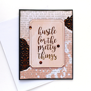 Ευχετήρια κάρτα Hustle for the pretty things - γενέθλια, γιορτή, γενική χρήση