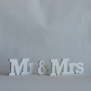 Δώρο Γάμου Διακοσμητικό Mr&Mrs από τσιμέντο λευκό 40cm | Concrete - τσιμέντο, δώρα γάμου, mr & mrs, γάμος και βάπτιση