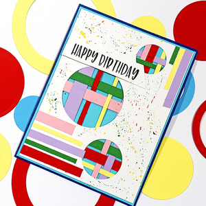 Ευχετήρια κάρτα Happy Birthday με χρώματα - γενέθλια, birthday - 3