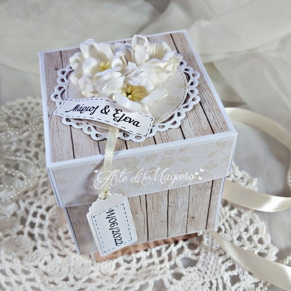 Προσωποποιημένο κουτί έκπληξη για γάμο ρομαντικό - χειροποίητα, γάμος, personalised, ευχετήριες κάρτες, προσωποποιημένα - 5