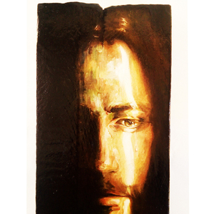 Ιησούς Χριστός Χειροποίητη Εικόνα 30x15cm - πίνακες & κάδρα, πίνακες ζωγραφικής, εικόνες αγίων - 4