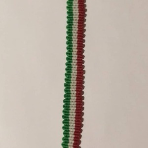 Ανδρικό τρίχρωμο μακραμέ βραχιόλι - Κόκκινο - μακραμέ, κορδόνια, χεριού, αυξομειούμενα - 2