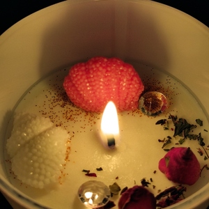 Χειροποίητο αρωματικό κερί σόγιας με άρωμα καρυδα - αρωματικά κεριά - 3