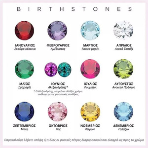 Βραχιόλι σφυρήλατο με Birthstone - αλουμίνιο, σφυρήλατο, χεριού - 4