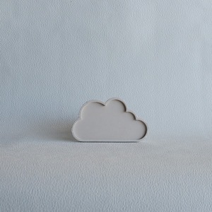 Διακοσμητικός Δίσκος Σύννεφο από τσιμέντο Μπεζ 13cm | Concrete - τσιμέντο, πιατάκια & δίσκοι