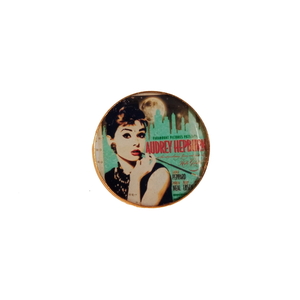 Χειροποίητο γυναικείο δαχτυλίδι Audrey Hepburn vintage με υγρό γυαλί στρογγυλό αυξομειούμενο - vintage, γυαλί, χειροποίητα, αυξομειούμενα