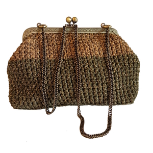 Τσάντα clutch vintage χειροποίητη με βελονάκι ώμου ή χιαστί - νήμα, φάκελοι, clutch, ώμου, πλεκτές τσάντες