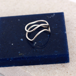 Ασημένιο Δαχτυλίδι | Curvy Ring - ασήμι, ασήμι 925, minimal, μικρά, boho, αυξομειούμενα - 4