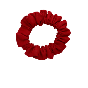 Υφασμάtινο λαστιχάκι scrunchie κόκκινο mini - ύφασμα, κορίτσι, για τα μαλλιά, λαστιχάκια μαλλιών