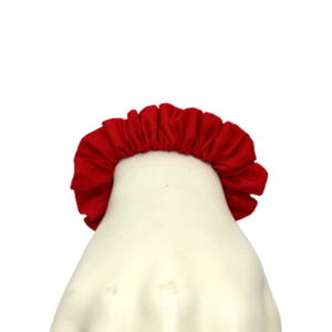 Υφασμάtινο λαστιχάκι scrunchie κόκκινο mini - ύφασμα, κορίτσι, για τα μαλλιά, λαστιχάκια μαλλιών - 4