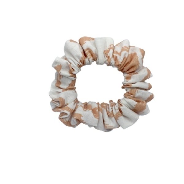 Υφασμάtινο λαστιχάκι scrunchie ρόμβος mini - ύφασμα, για τα μαλλιά, λαστιχάκια μαλλιών, 100% βαμβακερό