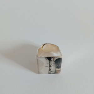 Γυναικείο αυξομειούμενο χειροποίητο δαχτυλίδι με υγρό γυαλί - γυαλί, χειροποίητα, αυξομειούμενα, φθηνά - 2