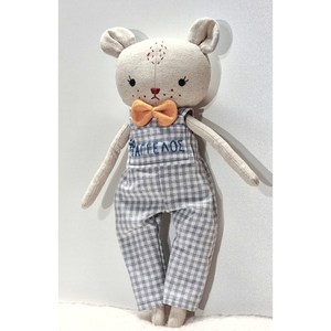 Κούκλα memory pal με όνομα, 50 εκατοστά,αρκουδάκι αγοράκι - λούτρινα, personalised, βρεφικά, κούκλες, αναμνηστικά δώρα - 3