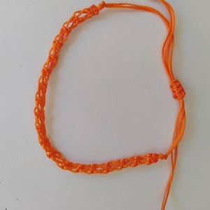 Απλή Αλυσίδα μακραμε fifirixtra handmade simple macrame bracelet - μακραμέ, κορδόνια, ποδιού, αυξομειούμενα, φθηνά - 5