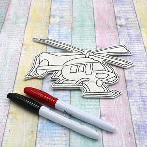 Φιγούρα Ζωγραφικής Color Me Ελικόπτερο Επαναχρησιμοποιούμενη 18*13 εκ - κούκλες, πολλαπλών χρήσεων - 2