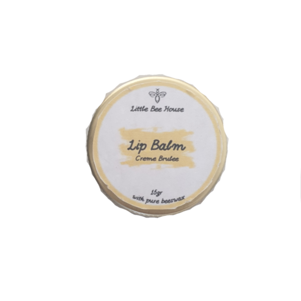 Lip Balm με κερί μέλισσας με μυρωδιά Creme Brulee 10γρ. - 2