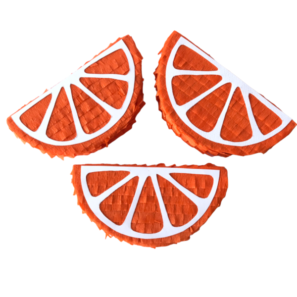 Πορτοκάλι φέτα μίνι πινιάτα μήκος 12 εκ. - πινιάτες, πάρτυ γενεθλίων, αναμνηστικά, φρούτα