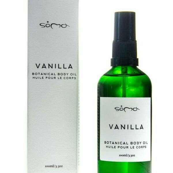 Soma Vanilla Botanical Body Oil 3.03oz/100ml Ξηρό λάδι σώματος με βανίλια, περγαμόντο, μανταρίνι