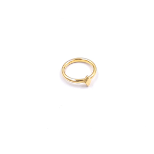 Δαχτυλίδι ρόμβος - chevalier, επιχρυσωμένα, ορείχαλκος, γεωμετρικά σχέδια, σταθερά
