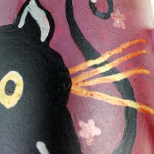 cat mug μωβ γάτα κούπα πορσελάνης - πορσελάνη, κούπες & φλυτζάνια - 3