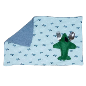 Παιδικό βαμβακερό σουπλά αεροπλανάκια ( 40 χ 26 εκ.) - πετσέτα, χειροποίητα, σουπλά