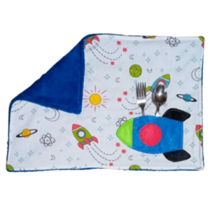 Παιδικό βαμβακερό σουπλά διάστημα ( 40 χ 28 εκ.) - πετσέτα, χειροποίητα, σουπλά