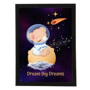 Παιδικό καδράκι Dream Big Dreams 21x30cm Σε 2 Χρώματα - πίνακες & κάδρα, κορίτσι, αγόρι, ζωάκια, παιδικά κάδρα