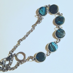 "small world" handmade choker pendant in various shades (40 cm total length) - ορείχαλκος, πηλός, τσόκερ, κοντά, boho