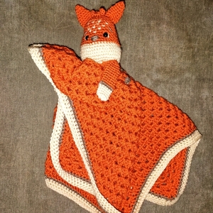 Κουβερτάκι αγκαλιάς Αλεπού - διάμετρος 50 cm - κορίτσι, αγόρι, δώρο γέννησης, κουβέρτες - 2