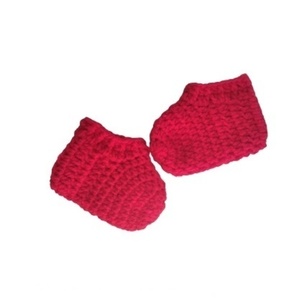 Χειροποίητα Πλεκτά βρεφικά κόκκινα καλτσάκια για αγόρι ή κορίτσι 6-9 μηνών - κορίτσι, αγόρι, 6-9 μηνών, δώρα για μωρά, βρεφικά ρούχα