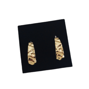 Σκουλαρίκι 36mm ε-χρυσο - επιχρυσωμένα, ορείχαλκος, boho, κρεμαστά, μεγάλα - 4