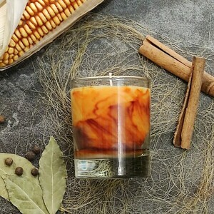 ΑΡΗΣ- Φαναράκι με vegan κερί σόγιας - Pumpkin Pie - αρωματικά κεριά - 2