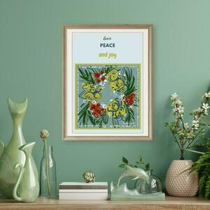 Love, peace and Joy - Botanical collection - αφίσες - 2
