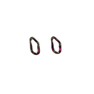 Σκουλαρίκια οβάλ ακανόνιστο 12x20 mm - επιχρυσωμένα, ορείχαλκος, μικρά, boho, κρεμαστά