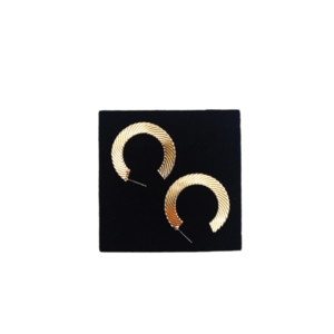 Σκουλαρίκι κρίκος 37mm/7mm ε-χρυσο - επιχρυσωμένα, ορείχαλκος, κρίκοι, boho, μεγάλα - 2