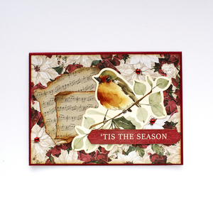 Χριστουγεννιάτικη κάρτα "'tis the season" - χαρτί, merry christmas, ευχετήριες κάρτες - 3