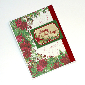 Χριστουγεννιάτικη κάρτα "Happy Holidays" - χαρτί, ευχετήριες κάρτες - 2