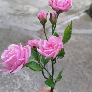 ΚΛΑΔΑΚΙ ΑΠΟ ΤΡΙΑΝΤΑΦΥΛΛΙΑ ΚΗΠΟΥ - τριαντάφυλλο, χειροποίητα, λουλούδι, διακοσμητικά, δωρο για επέτειο - 2