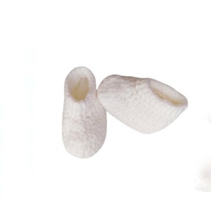 Χειροποίητα Πλεκτά λευκά παπουτσάκια αγκαλιάς (0-3 μηνών) - Δώρο για νεογέννητο - κορίτσι, 0-3 μηνών, δώρο γέννησης, αγκαλιάς