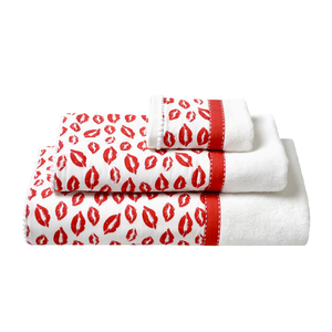 Σετ Λευκές Χειροποίητες Βαμβακερές Πετσέτες «Miss» 3 τεμαχίων - δώρα γάμου, πετσέτες, προσωποποιημένα