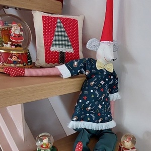 Ποντικούλης Ξωτικό, ΝΤΙΚ, 75εκ. - ύφασμα, δώρα για παιδιά, διακοσμητικά, χριστουγεννιάτικα δώρα, κούκλες - 4