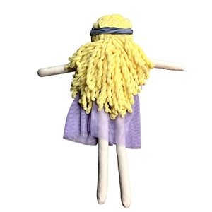 Πάνινη κούκλα Λάουρα 45cm ύψος ,με ξανθά μαλλιά - κορίτσι, δώρο, λούτρινα, κουκλίτσα - 3