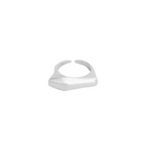 Επάργυρο δαχτυλίδι από ορείχαλκο σε ακανόνιστο σχήμα - ορείχαλκος, επάργυρα, μεγάλα, αυξομειούμενα