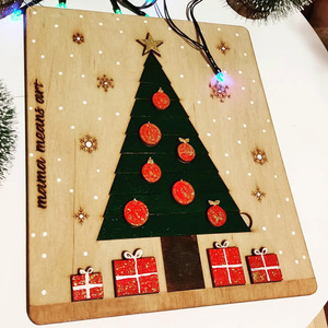 Christmas tree wooden puzzle - ξύλινα παιχνίδια - 3