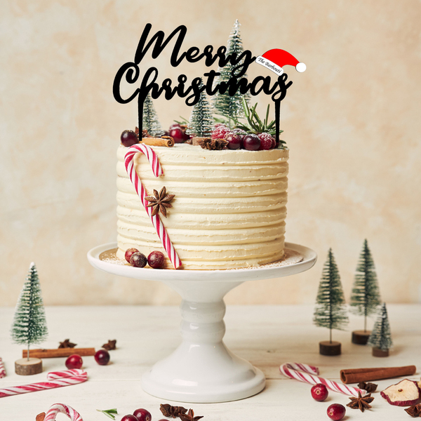 Πλέξιγκλας Διακοσμητικό Τούρτας MERRY CHRISTMAS (FAMILY) στα 17εκ. - plexi glass, διακοσμητικά για τούρτες, είδη κουζίνας - 5